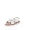 Nu-pieds Doa blanc-or