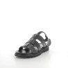 Nu-pieds Neosinead noir vernis