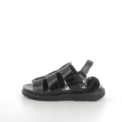 Nu-pieds Neosinead noir vernis
