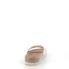 Mules beig-blanco trenzado