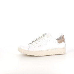 Baskets en cuir blanco-ceraline perla Chacal