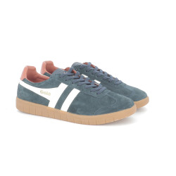 Basket bleu marine en cuir