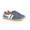 Basket bleu marine en cuir
