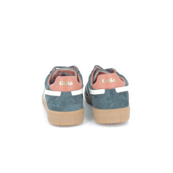 Basket bleu marine en cuir