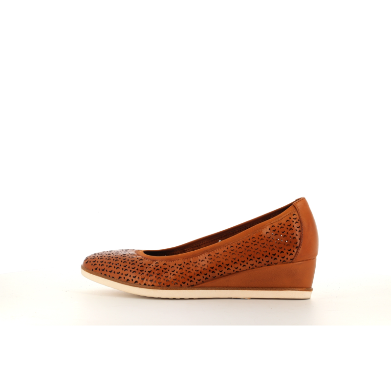 Compensé Marron en cuir