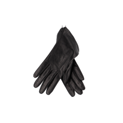 gants en cuir noir