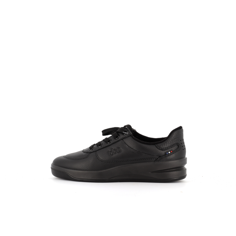 Basket noir en cuir Brandy