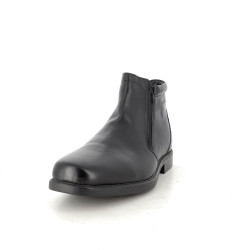 Boots en cuir noir