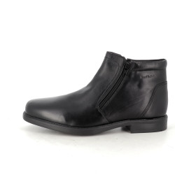 Boots en cuir noir