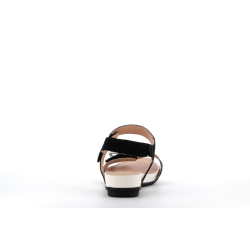 compensé noir et blanc en cuir