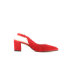 escarpin rouge en cuir