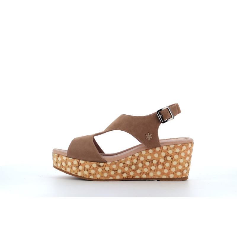 compensé en cuir kaki