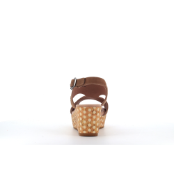 compensé en cuir kaki