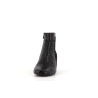 bottine noir en cuir
