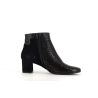 bottine noir en cuir