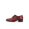 derby rouge en cuir