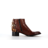 bottine marron en cuir
