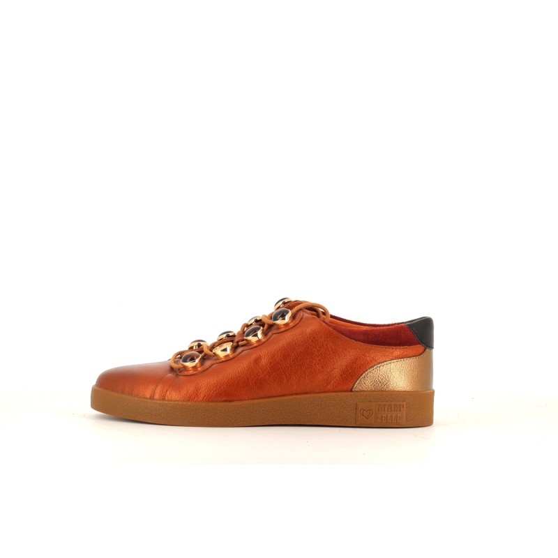 basket marron en cuir