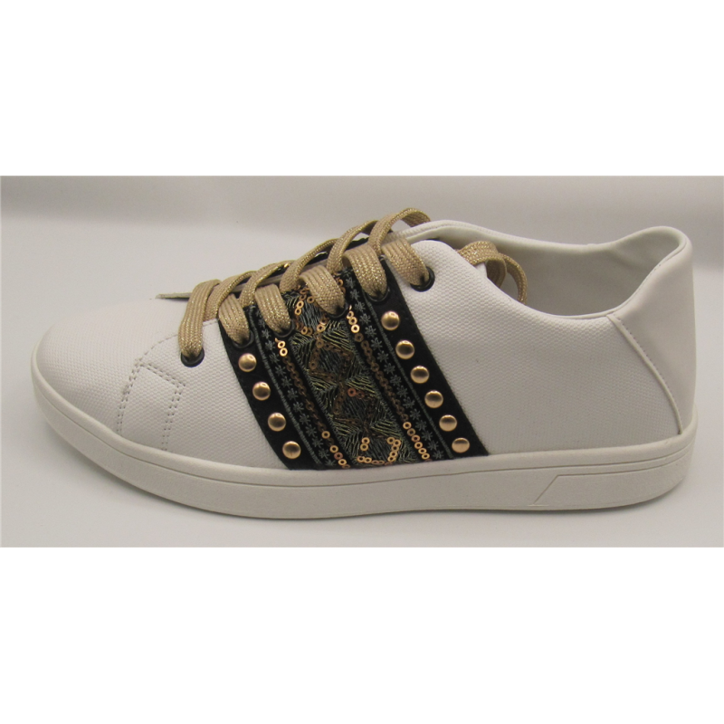 Baskets cuir blanc