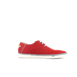 derby rouge en cuir