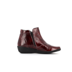 Botillon bordeaux en cuir