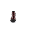Botillon bordeaux en cuir