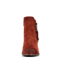 bottine brique en cuir
