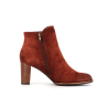 bottine brique en cuir