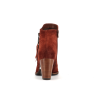 bottine brique en cuir