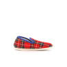 Chaussons Fermés Motif Carreaux Écossais Semelflex