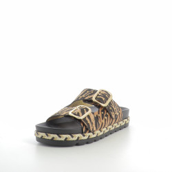 Mules Jaguar marron/noir