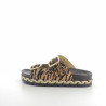 Mules Jaguar marron/noir