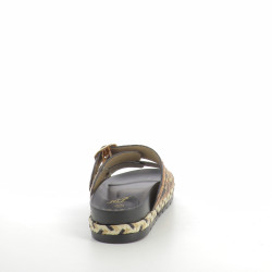 Mules Jaguar marron/noir