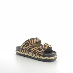 Mules Jaguar marron/noir