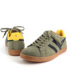 Baskets en cuir kaki Gola