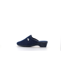chausson ouvert a talon bleu