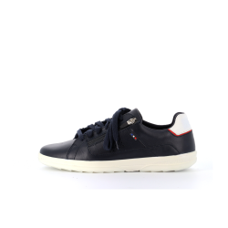 basket marine en cuir