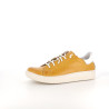 Baskets en cuir mostaza-ceraline blanco Chacal