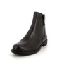 Bottines olives en cuir