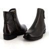 Bottines olives en cuir