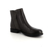 Bottines olives en cuir