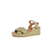 Nu peids en cuir vert Coco & Abricot
