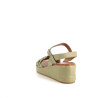 Nu peids en cuir vert Coco & Abricot