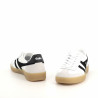 Baskets En Cuir Noir Et Blanc Gola
