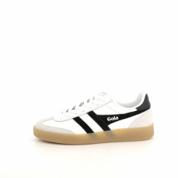 Baskets En Cuir Noir Et Blanc Gola