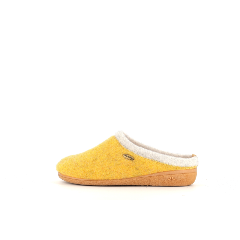 chausson ouvert jaune