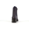 bottine marine en cuir