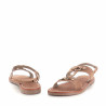 Nu-pieds beige suede