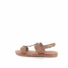 Nu-pieds beige suede