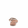 Nu-pieds beige suede
